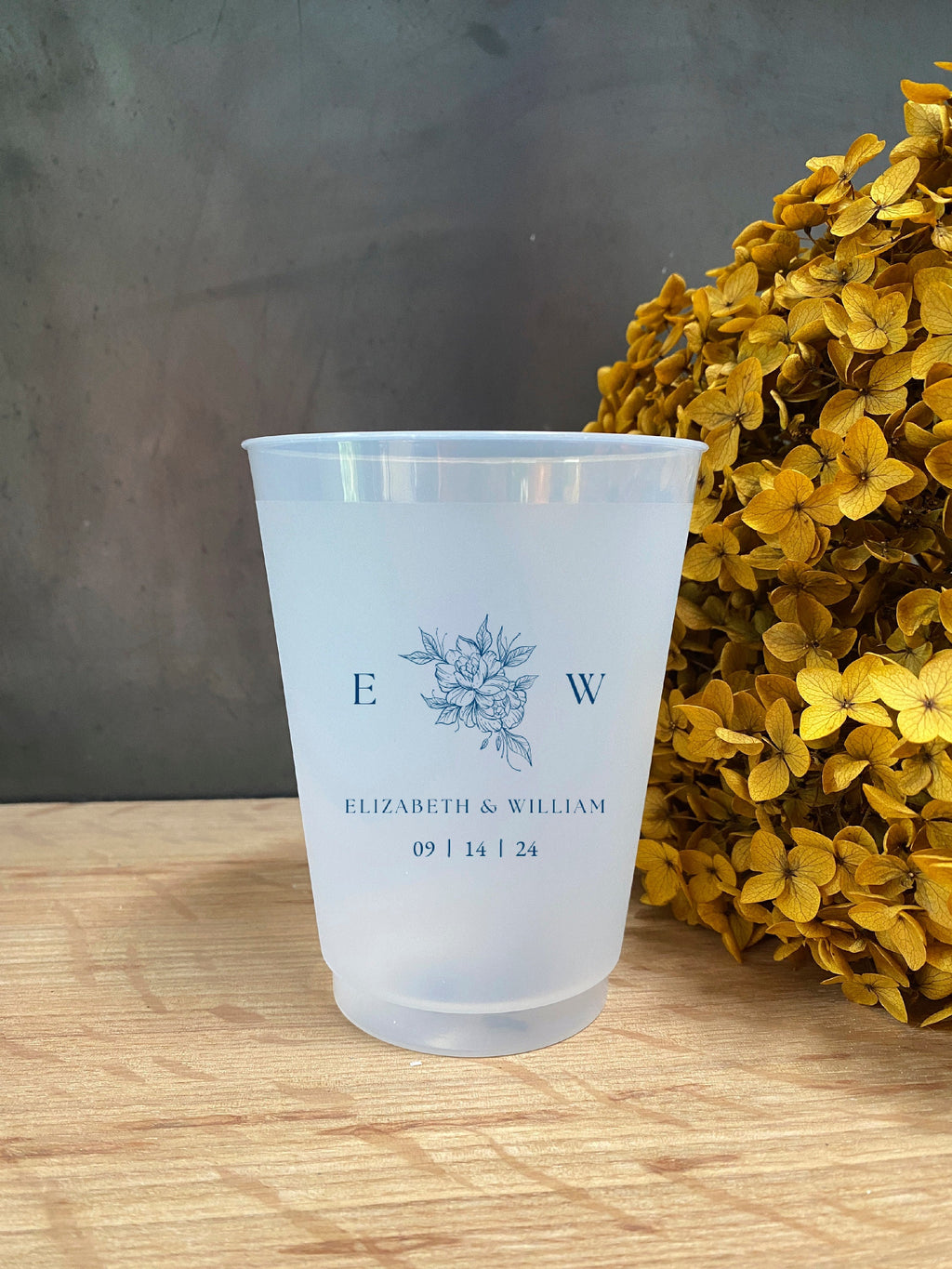 Personalized Wedding Frosted Cups