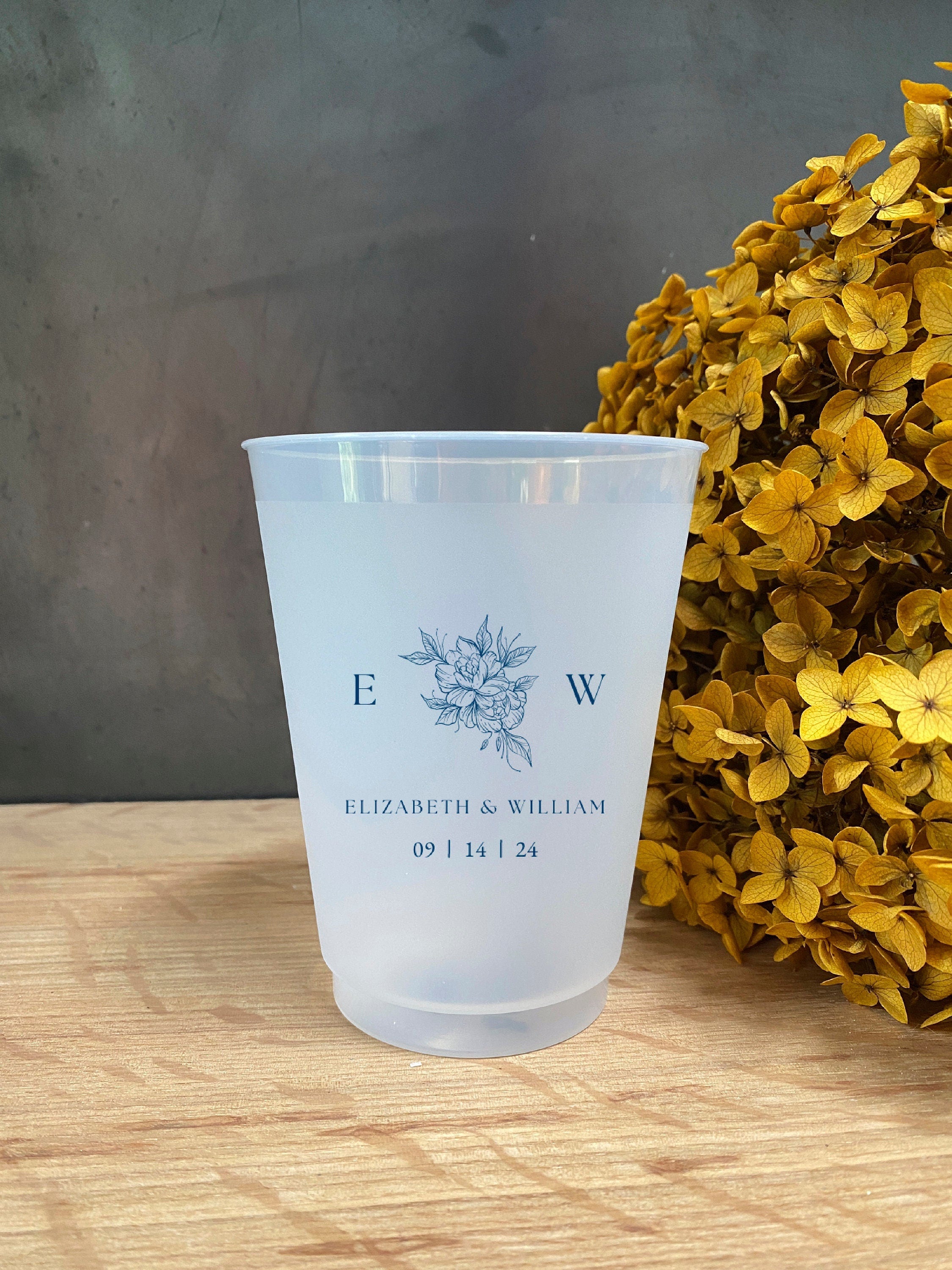 Personalized Wedding Frosted Cups