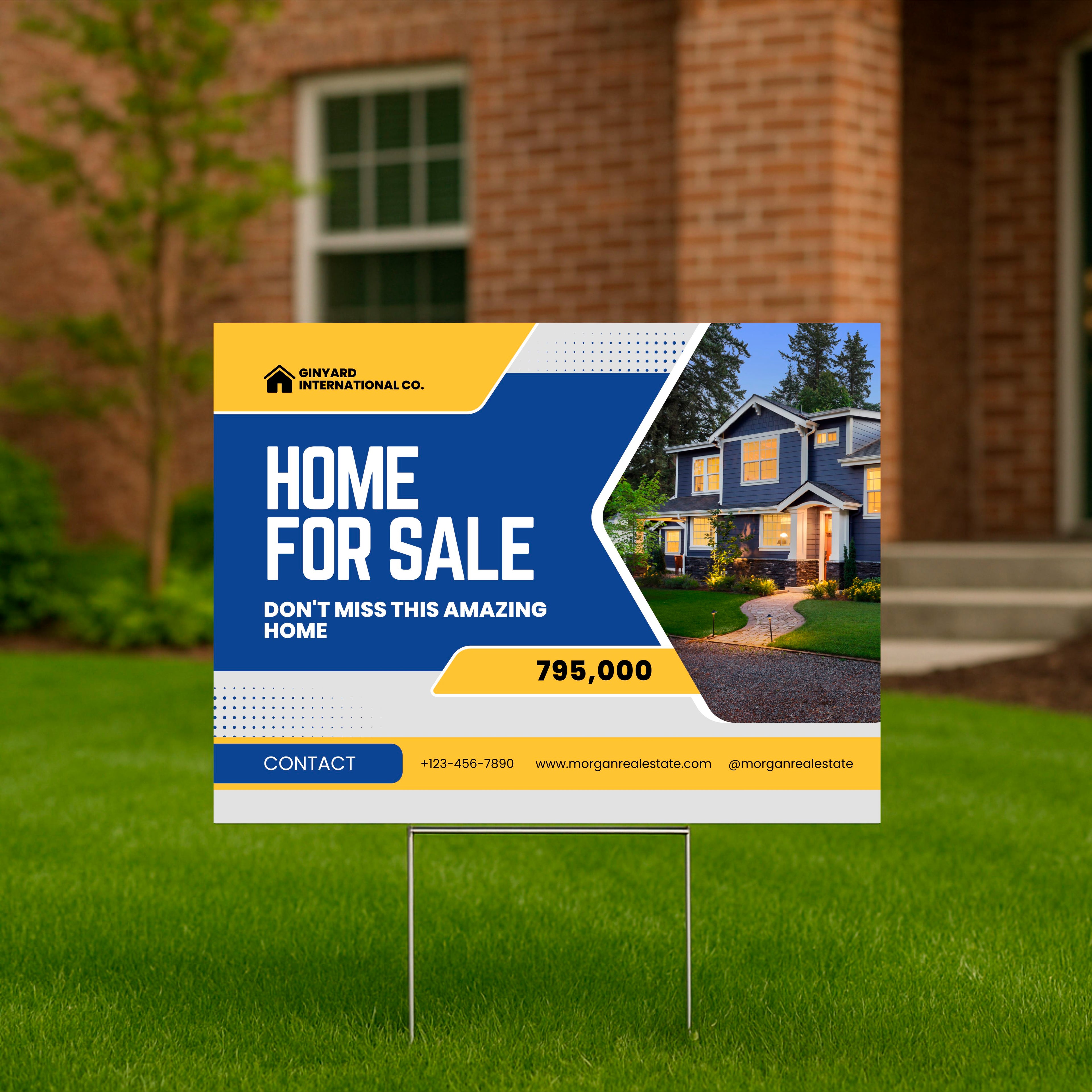 Custom Printed Yard Sign