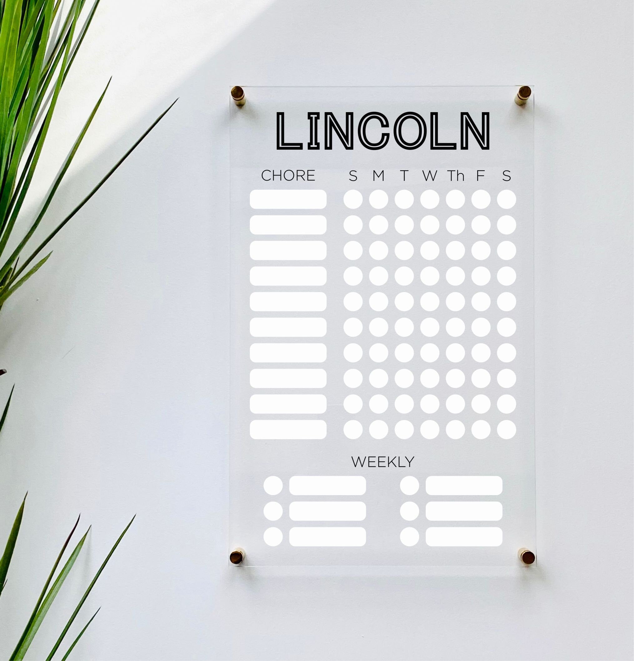 Personalized Chore Chart For Kids
