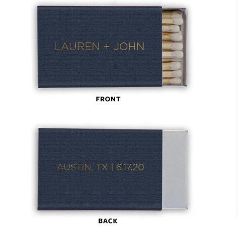 Personalized Matches || Wedding Matches, Custom Matchbox, Wedding Favors for Guests, Wedding Send Off, Cigar Bar