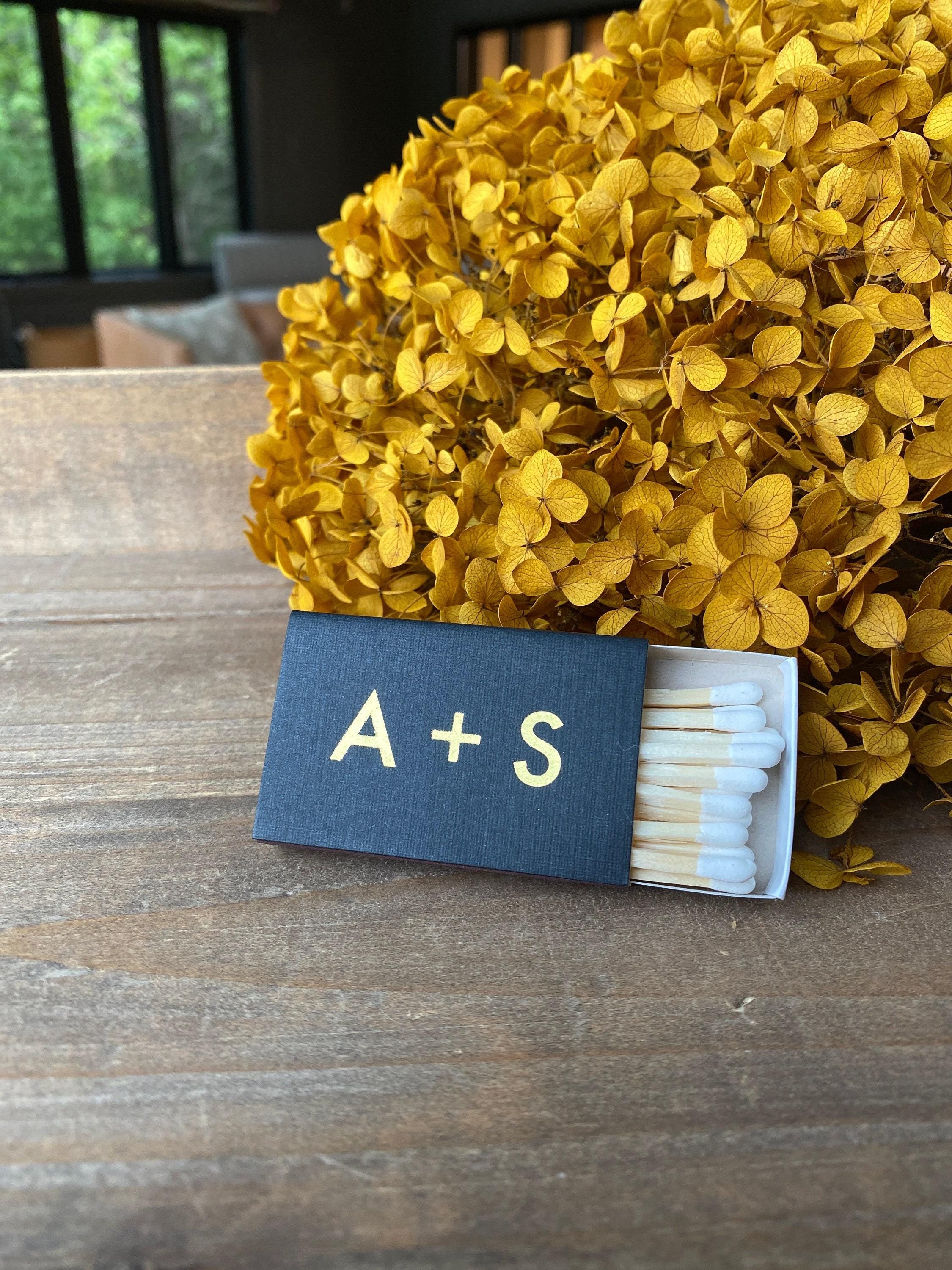 Personalized Matches || Wedding Matches Custom Matchbox, Wedding Favors for Guests Wedding Send Off, Cigar Bar, Monogram Matches