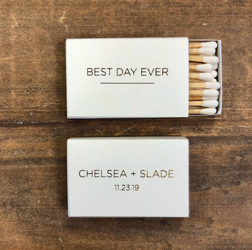 Personalized Matches || Wedding Matches, Custom Matchbox, Wedding Favors for Guests, Wedding Send Off, Cigar Bar