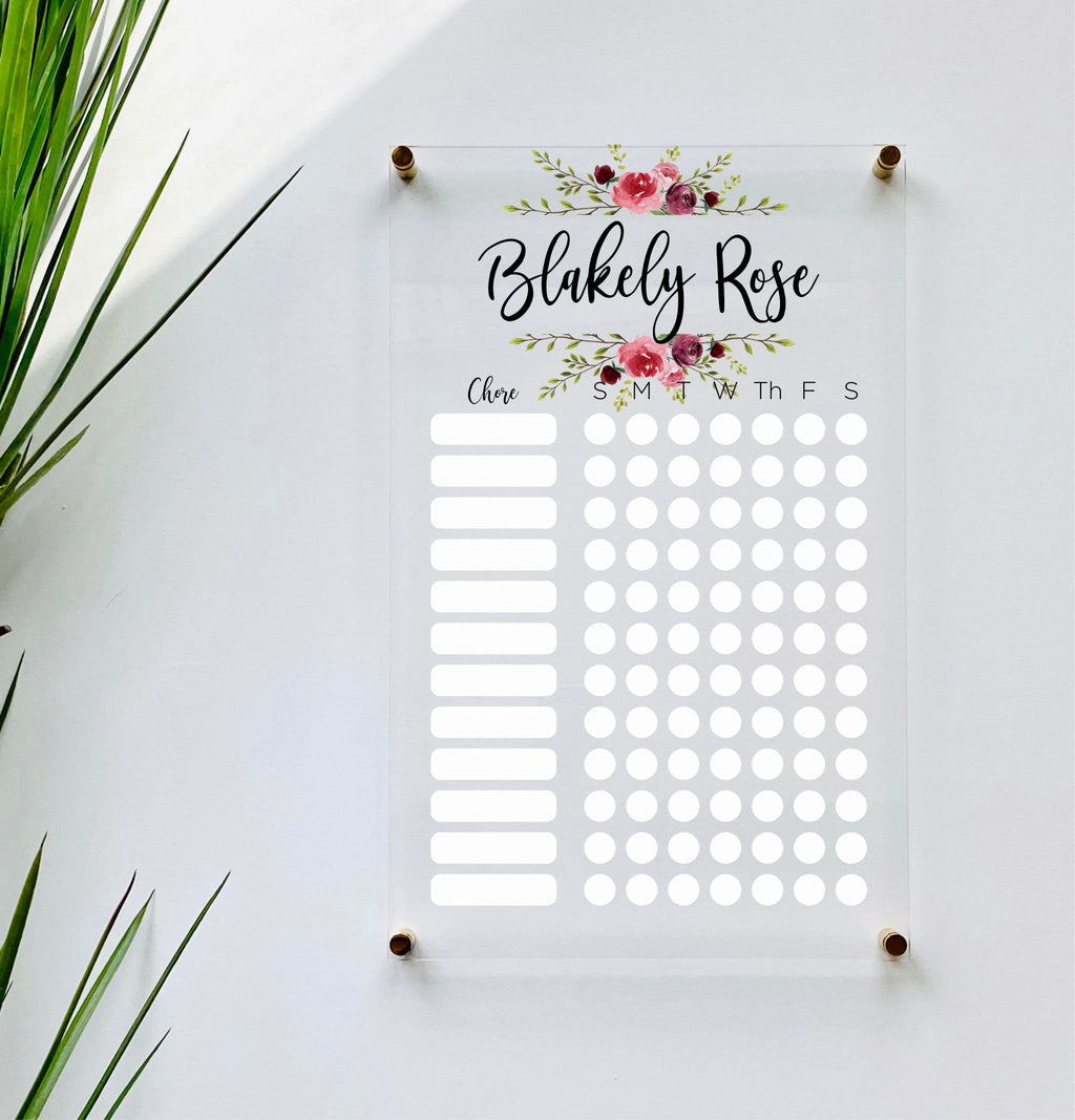 Personalized Chore Chart For Kids