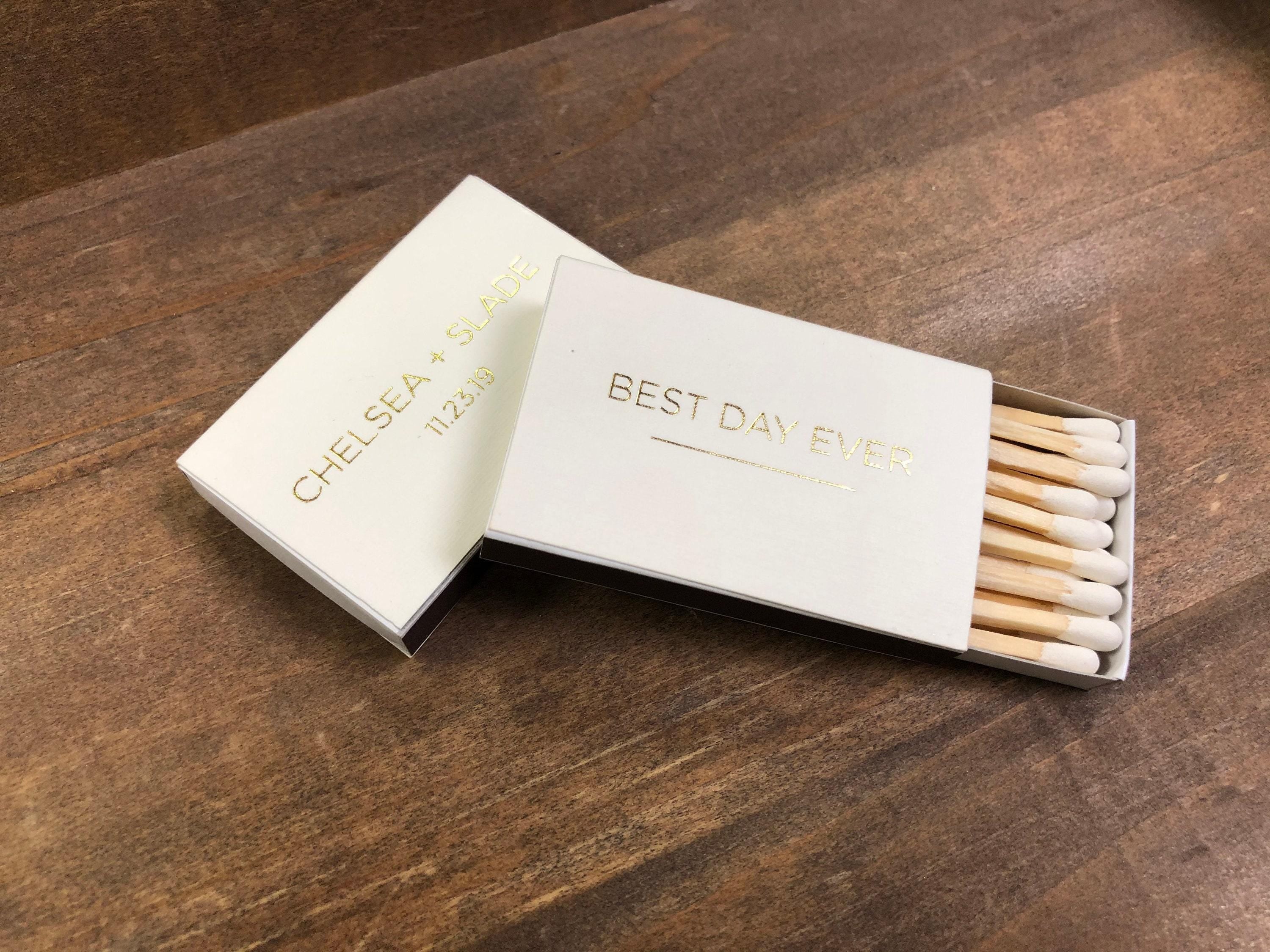 Personalized Matches || Wedding Matches, Custom Matchbox, Wedding Favors for Guests, Wedding Send Off, Cigar Bar
