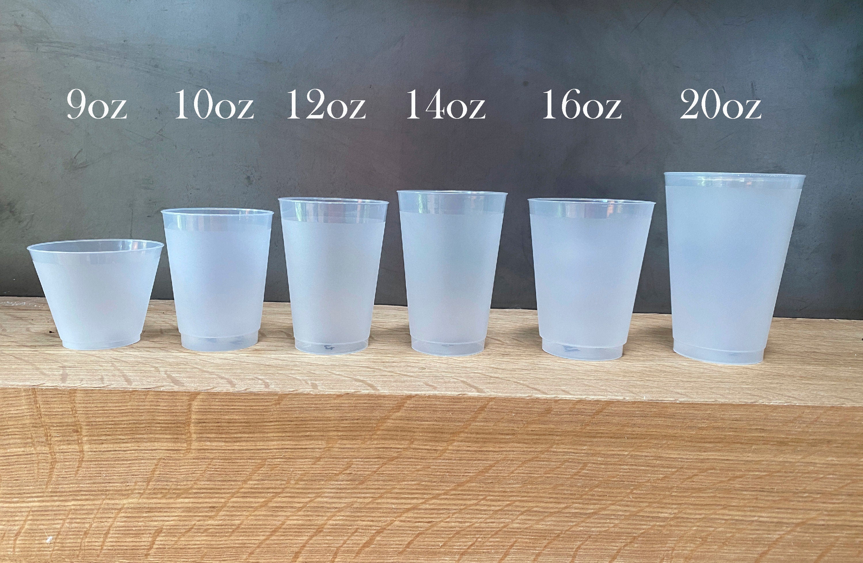 Personalized Wedding Frosted Cups