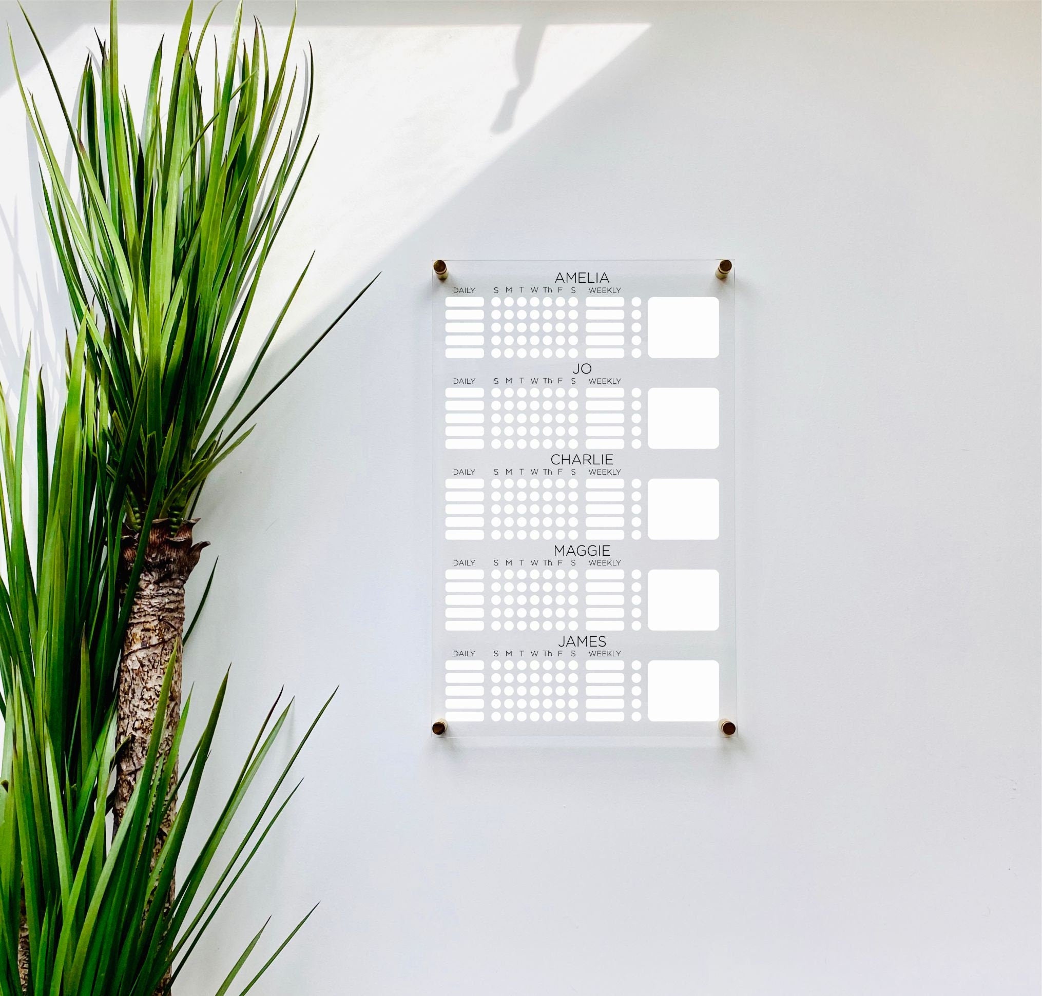 Personalized Chore Chart For 5 Kids