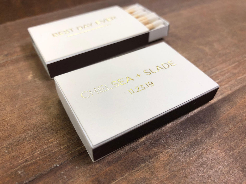 Personalized Matches || Wedding Matches, Custom Matchbox, Wedding Favors for Guests, Wedding Send Off, Cigar Bar