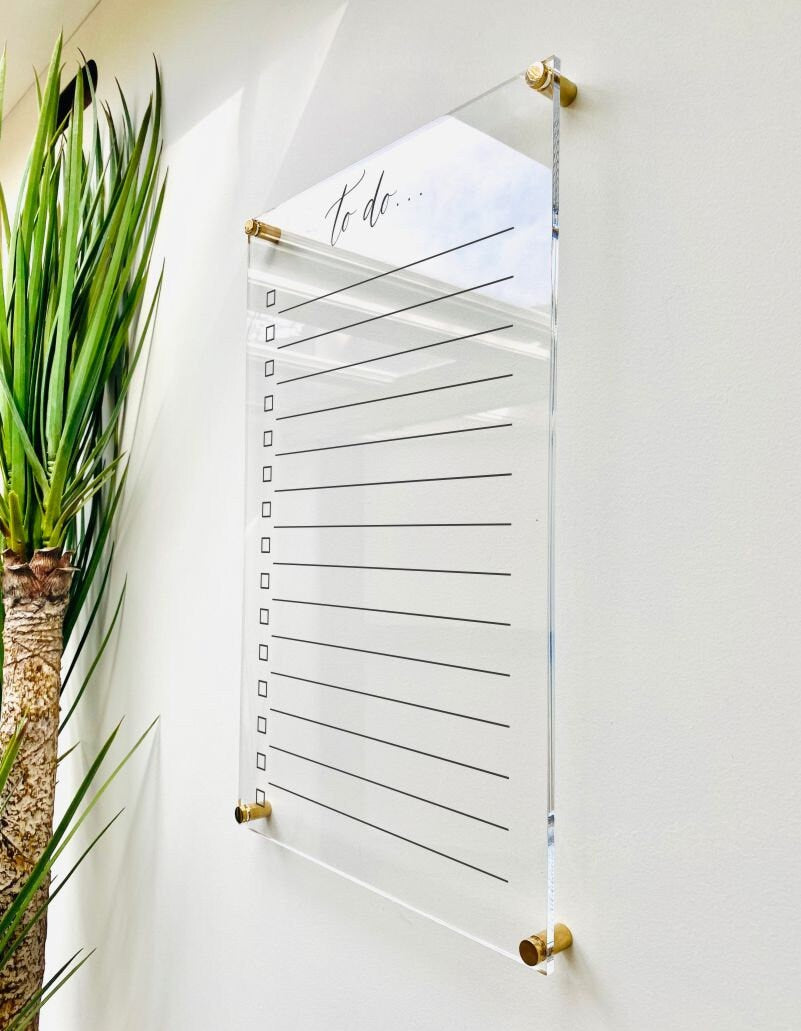 Acrylic To Do List For Wall