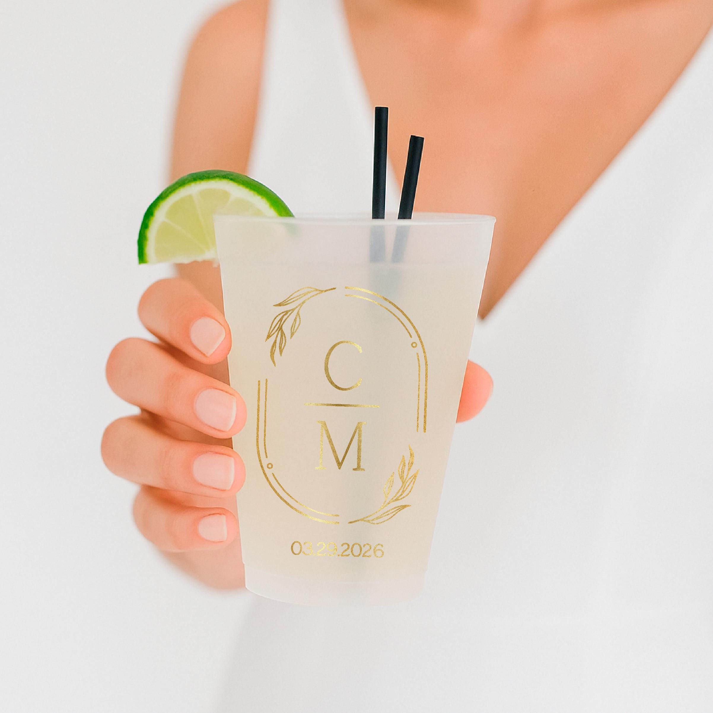 Personazlied Wedding Frosted Cups