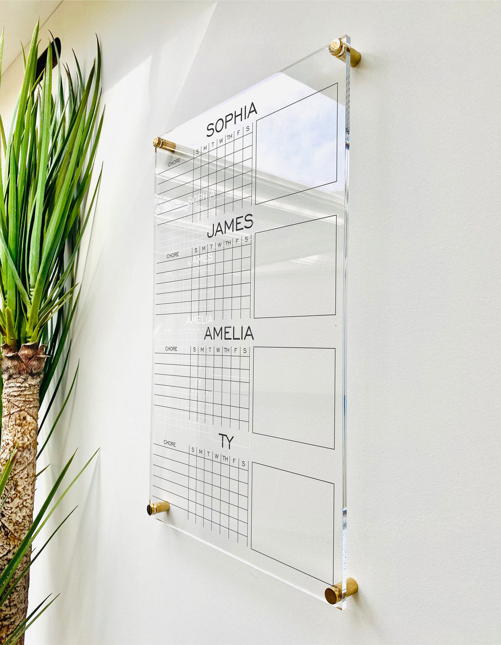 Personalized Chore Chart For 4 Kids