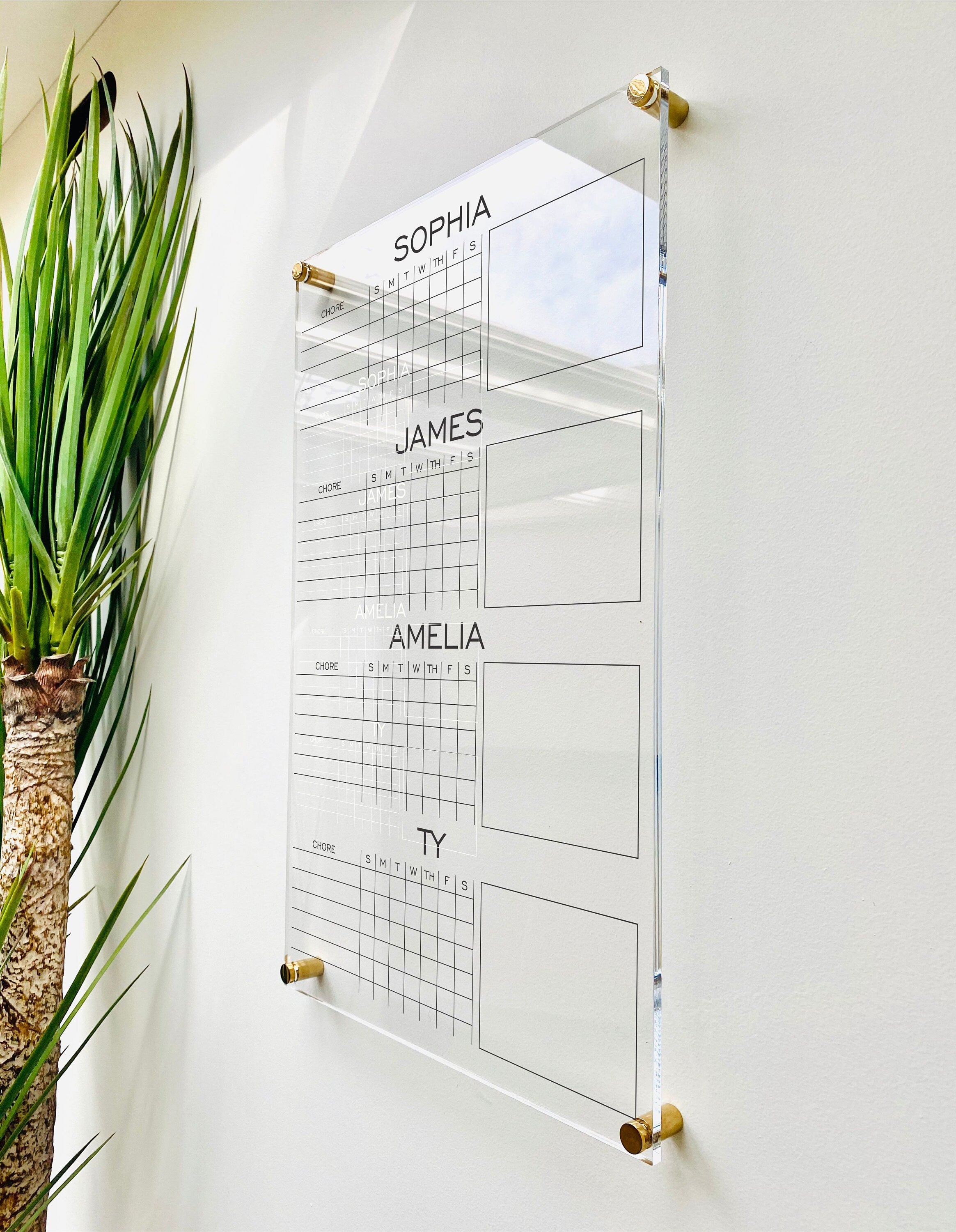 Personalized Chore Chart For 4 Kids