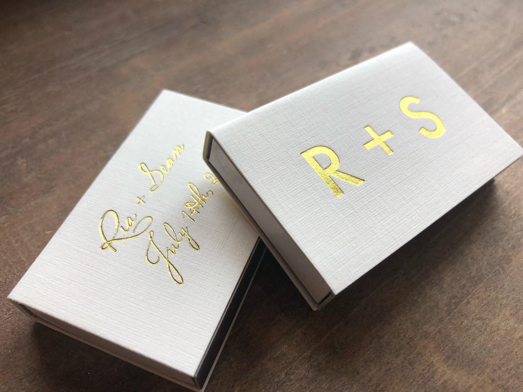 Personalized Wedding Matches || Wedding Matches Custom Matchbox Wedding Favors for Guests Wedding Send Off Cigar Bar Candle Favor