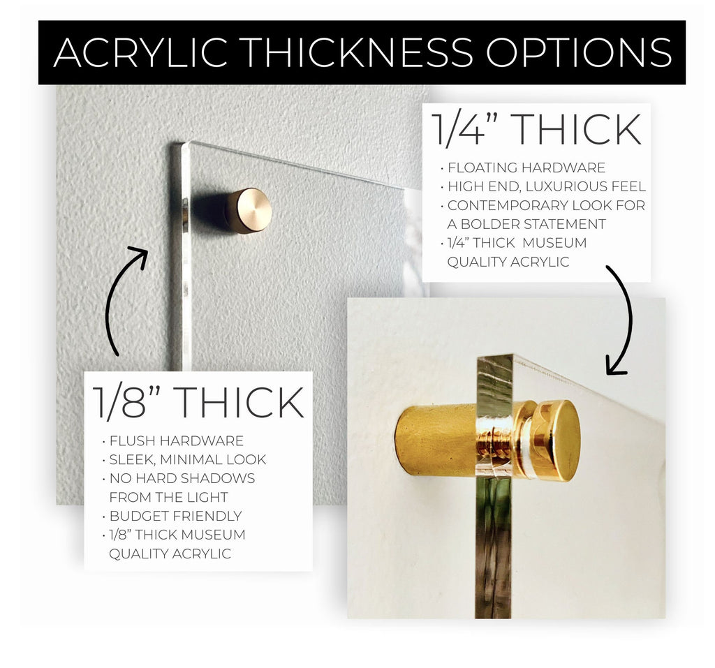 Acrylic Monthly Horizontal Calendar For Wall