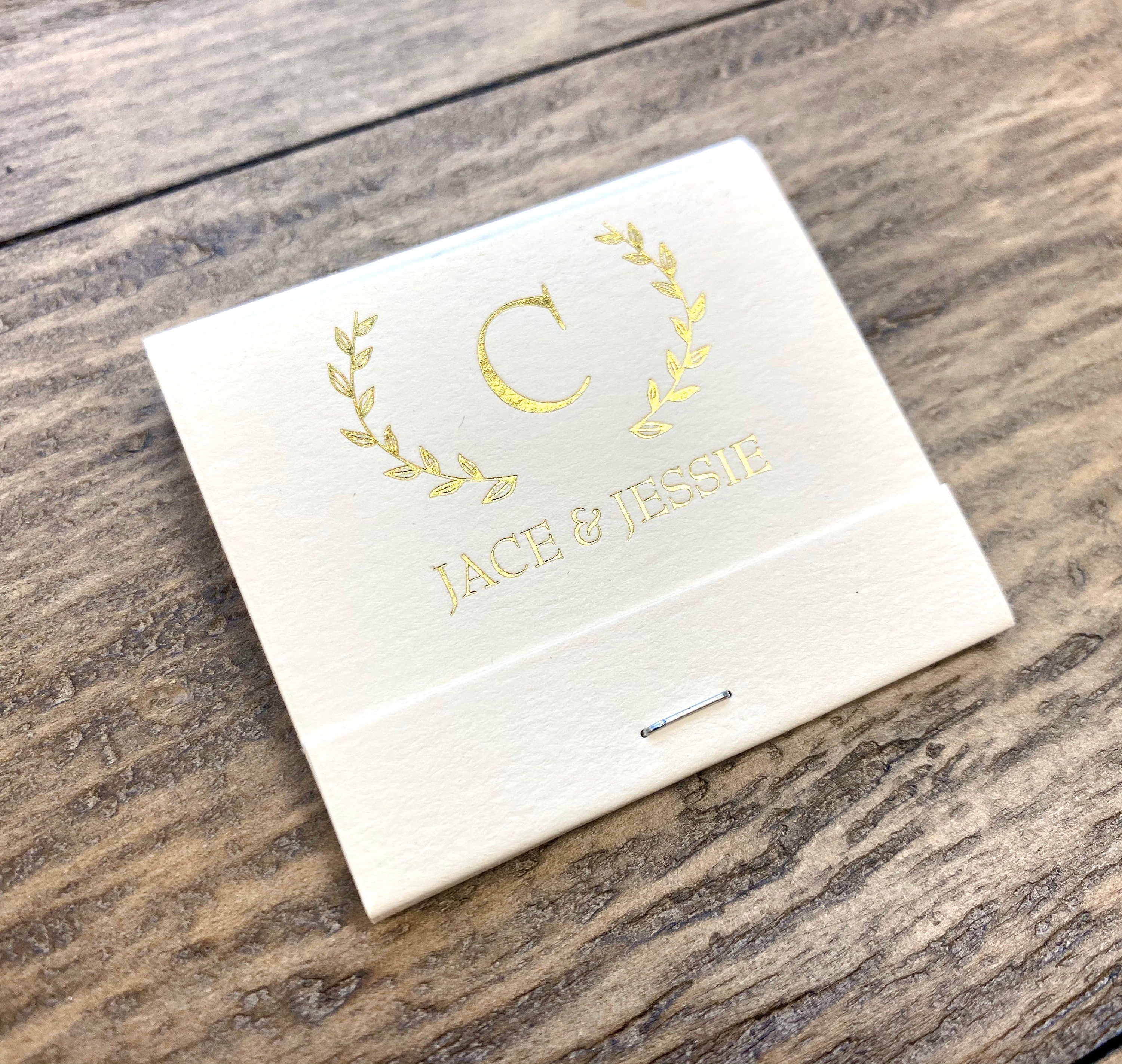 Personalized Monogram Matches || Wedding Matches, Custom Matchbox, Wedding Favors for Guests, Wedding Send Off, Cigar Bar