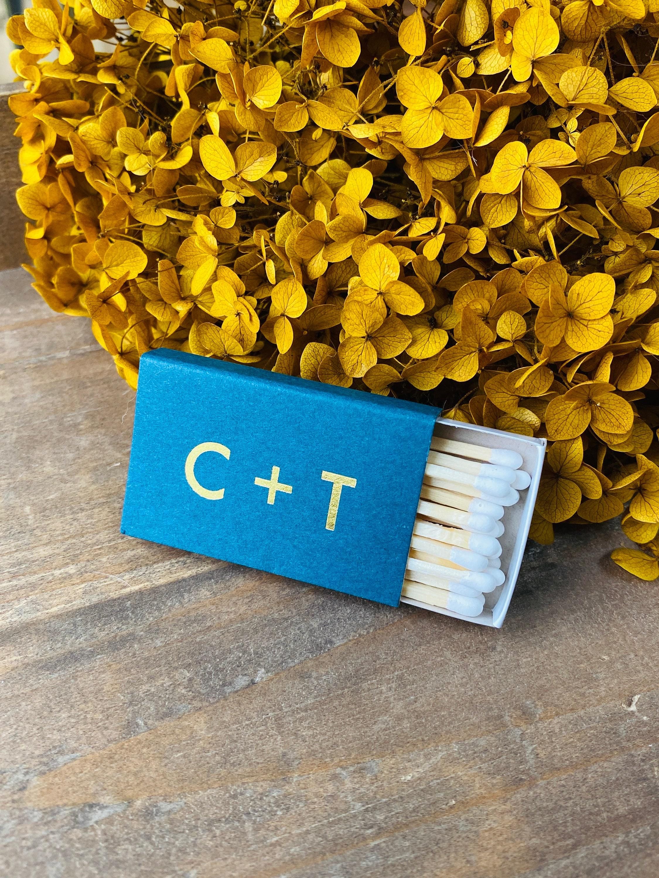 Personalized Matches || Wedding Matches Custom Matchbox, Wedding Favors for Guests Wedding Send Off, Cigar Bar, Monogram Matches