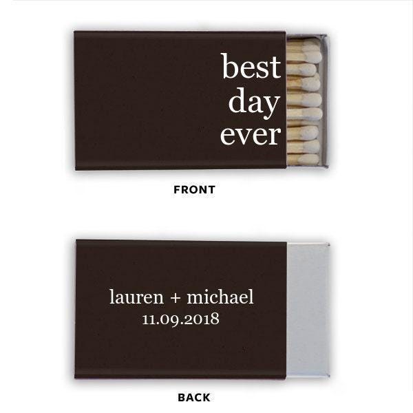 Best Day Ever Personalized Matches