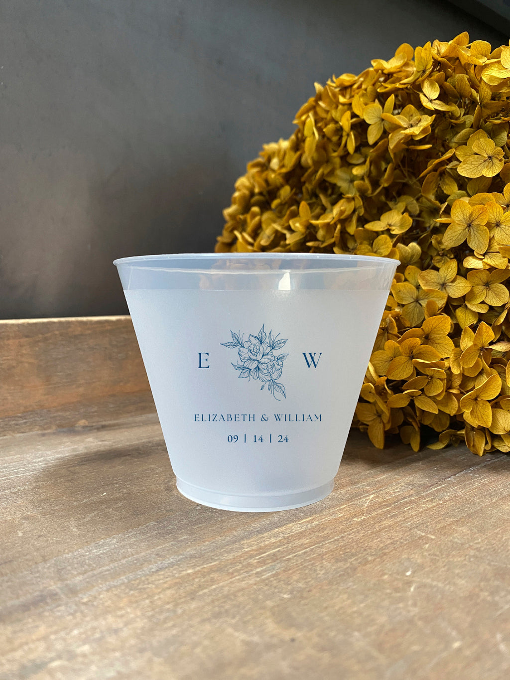 Personalized Wedding Frosted Cups
