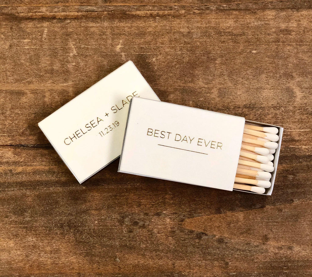 Personalized Matches || Wedding Matches, Custom Matchbox, Wedding Favors for Guests, Wedding Send Off, Cigar Bar
