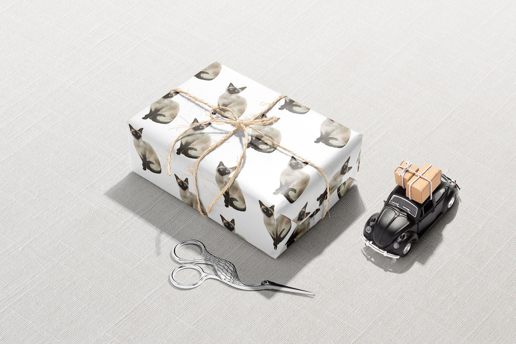 Siamese Cat Gift Wrap