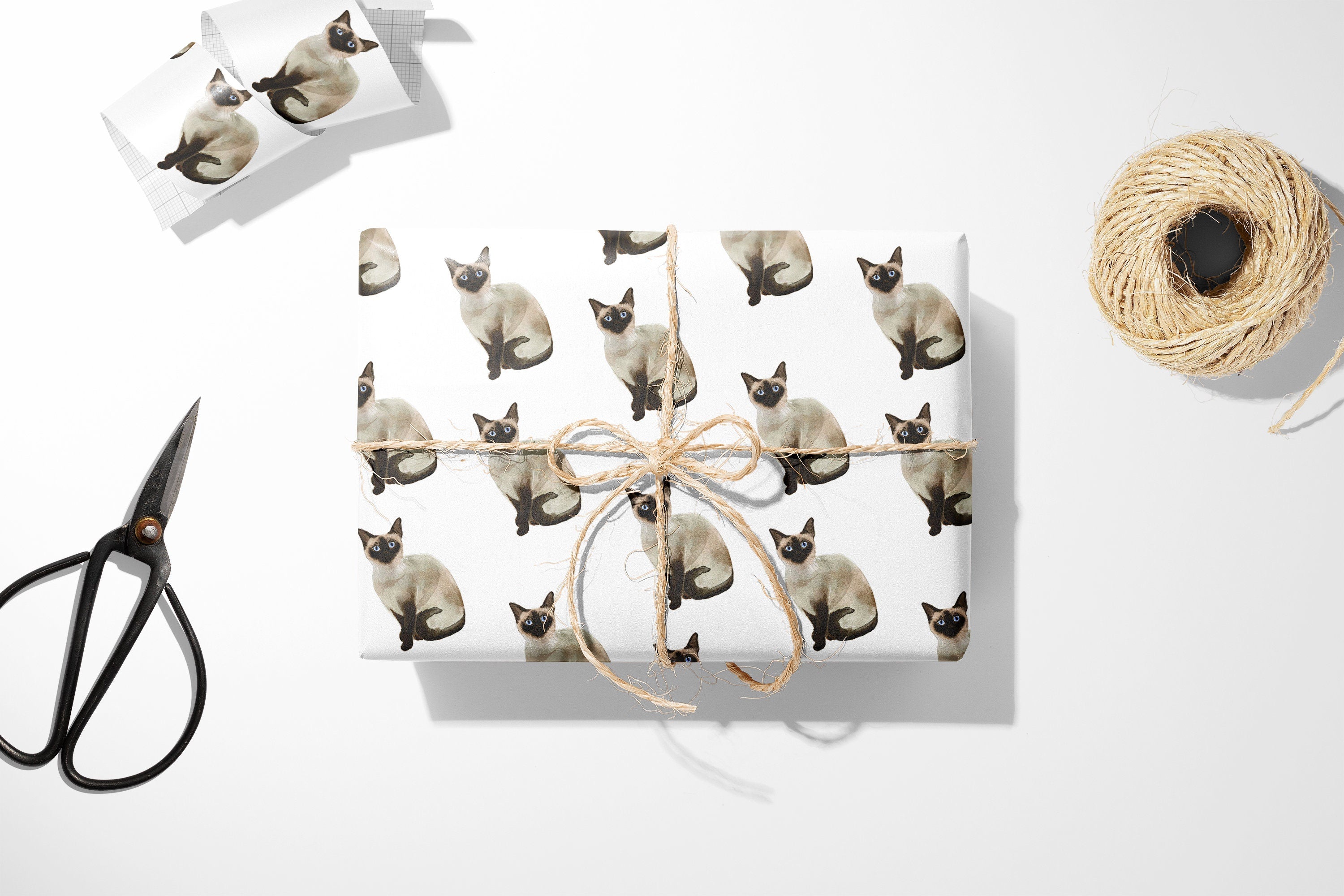 Siamese Cat Gift Wrap