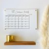 Personalized Acrylic Board for Wall Dry Erase Board Clear Acrylic Calendar  Office Decor Housewarming 03-007-015 