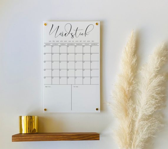 Personalized Acrylic Calendar For Wall