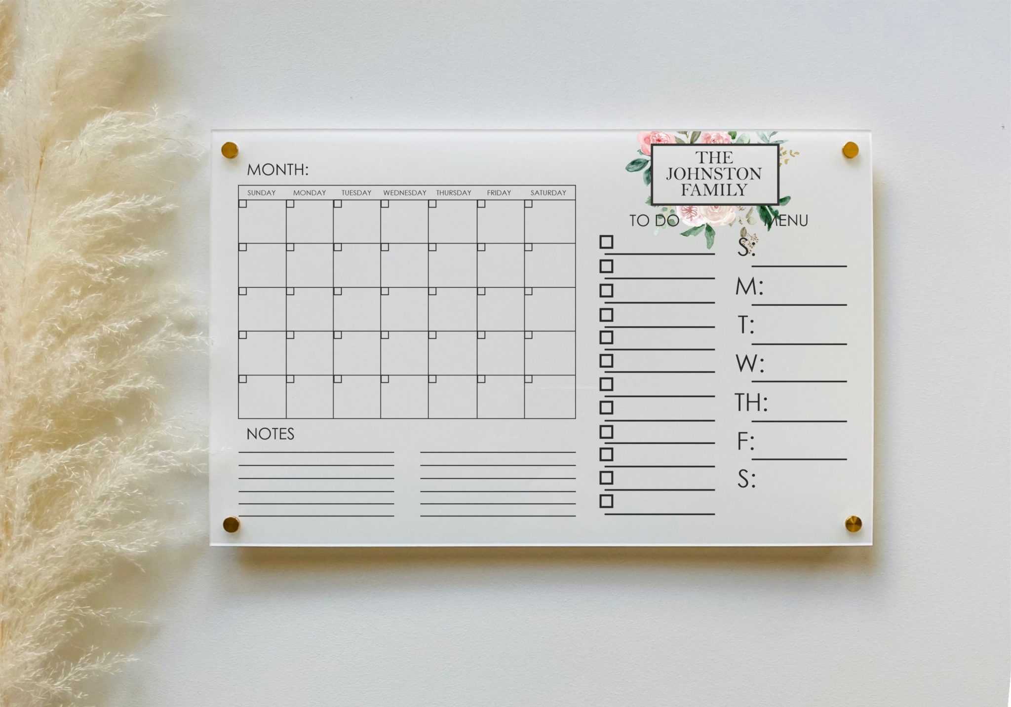 desktop acrylic photo calendar