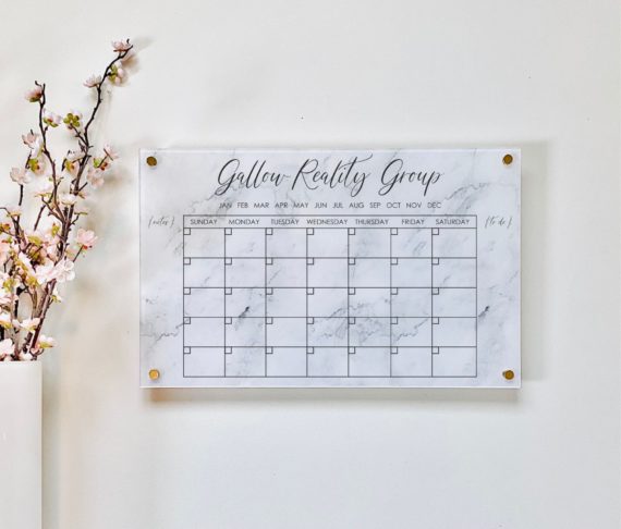 Personalized Acrylic Calendar For Wall With Notes + To Do