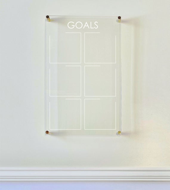 Acrylic Goals Board For Wall