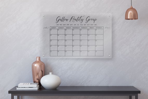 Personlized Acrylic Calendar For Wall