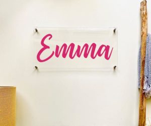 Custom Acrylic Name Sign