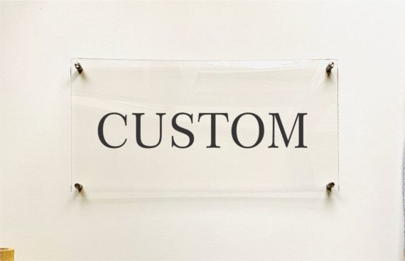 Custom acrylic name sign