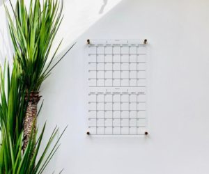 Acrylic Calendar For Wall 2 Month Design