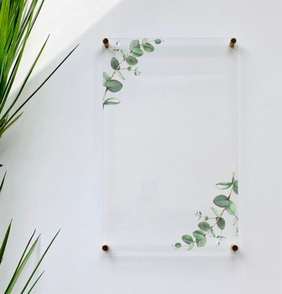 Acrylic Notes Eucalyptus Board For Wall