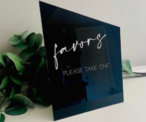 Favors Table Sign