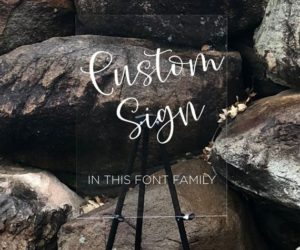 Custom Large Acrylic Sign