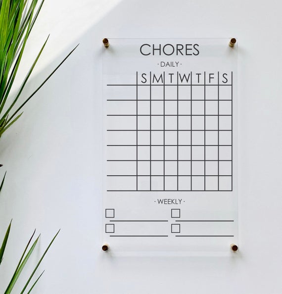 Chore Chart Memo Board For Kids