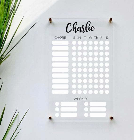 Personalized Chore Chart For Kids