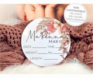Personalized Birth Announcement Sign