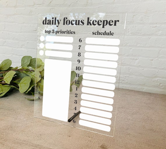 Acrylic Daily Calendar Board for Desktop