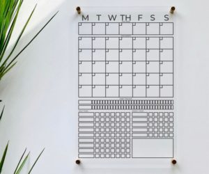 Acrylic Monthly Calendar For Wall ll habit tracker chores dry erase board weekly planner clear acrylic calendar office decor 03-007-066