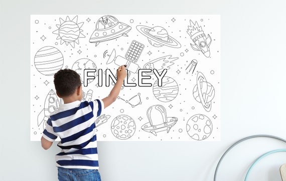 Personalized Giant Color Poster For Kids