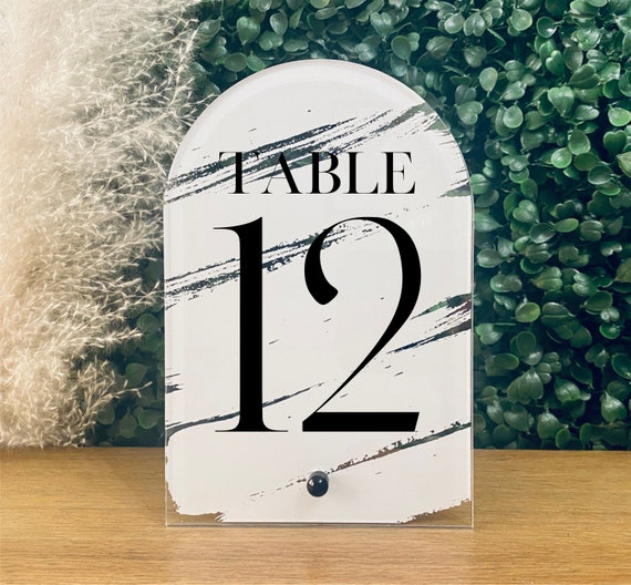 Wedding Table Numbers with Stand