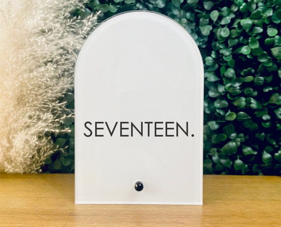 Wedding Table Numbers with Stand