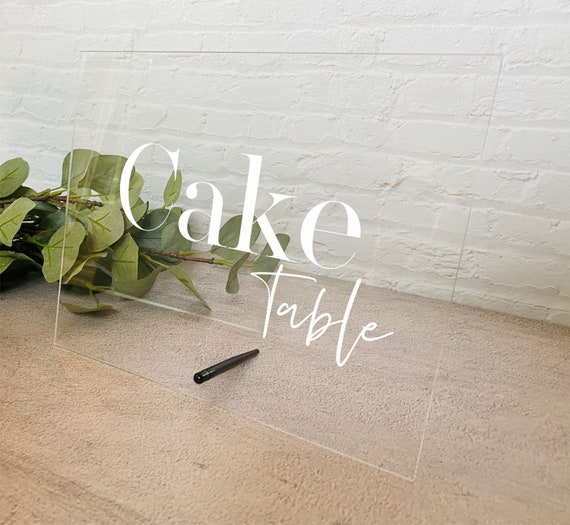 Cake Table Sign