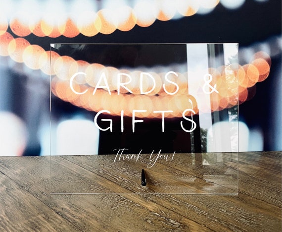Cards & Gifts Table Sign