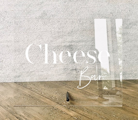 Cheese Bar Table Sign