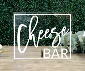 Cheese Bar Table Sign