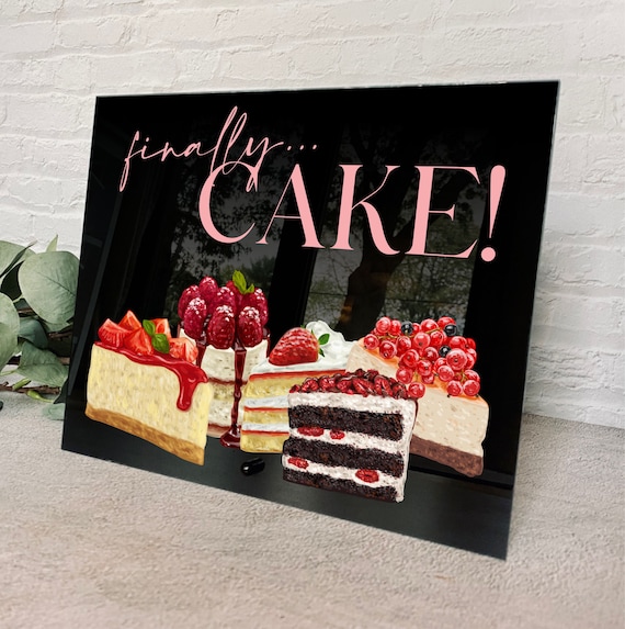 Custom Acrylic Cake Table Sign